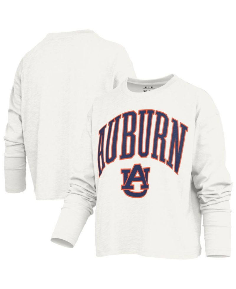 Women's Auburn Tigers Motley Boxy Crewneck Long-Sleeve T-Shirt