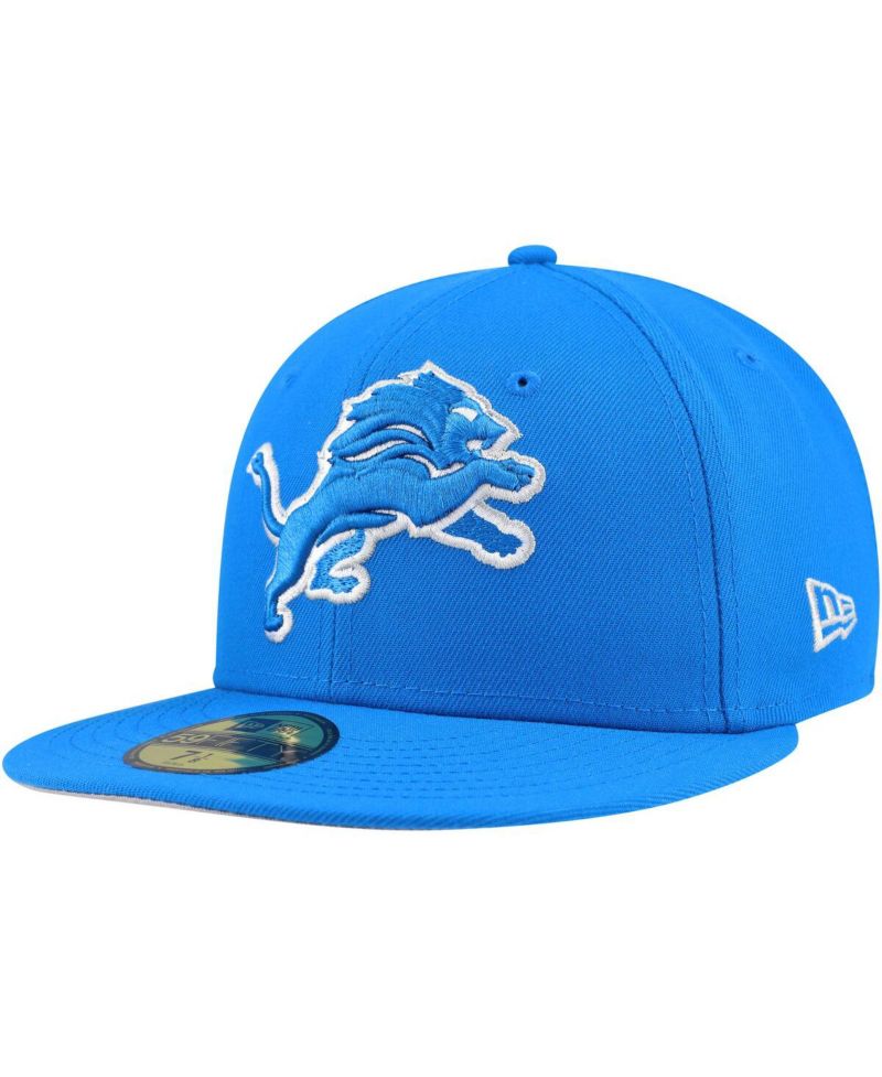 Men's Blue Detroit Lions Team Basic 59FIFTY Fitted Hat