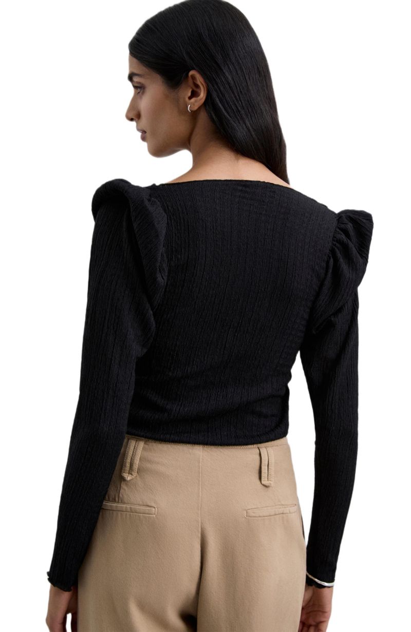 Women's Wrinkle Puff sleeve Tee