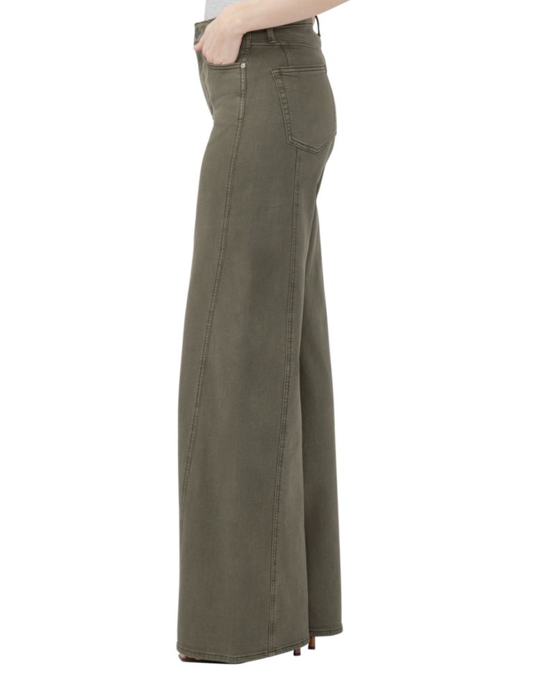 Women's Isbister High-Rise Wide-Leg Cotton-Blend Jeans