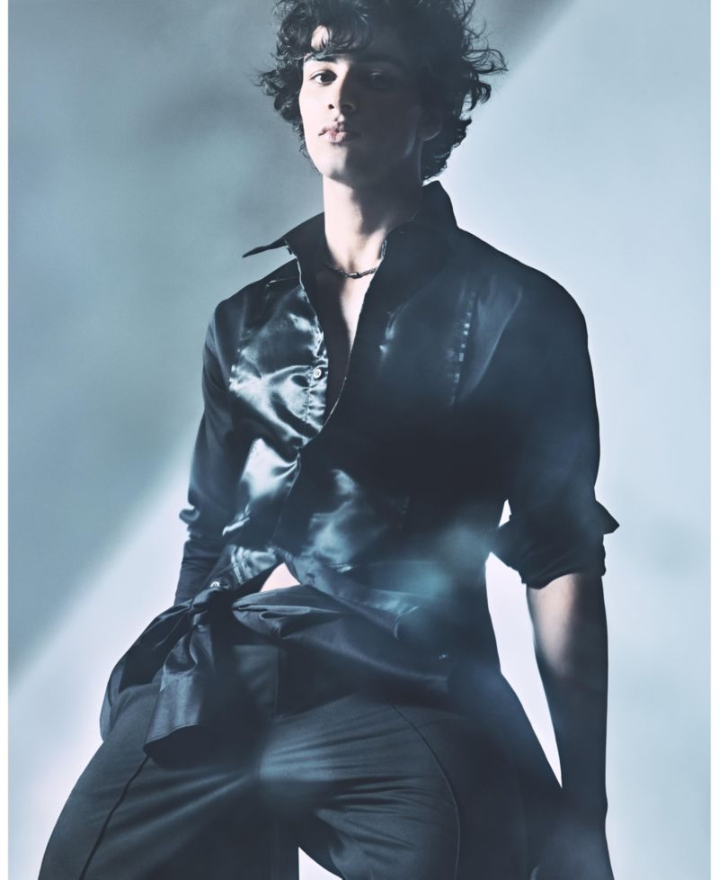 Men's Night Lab Satin Box Woven Shirt