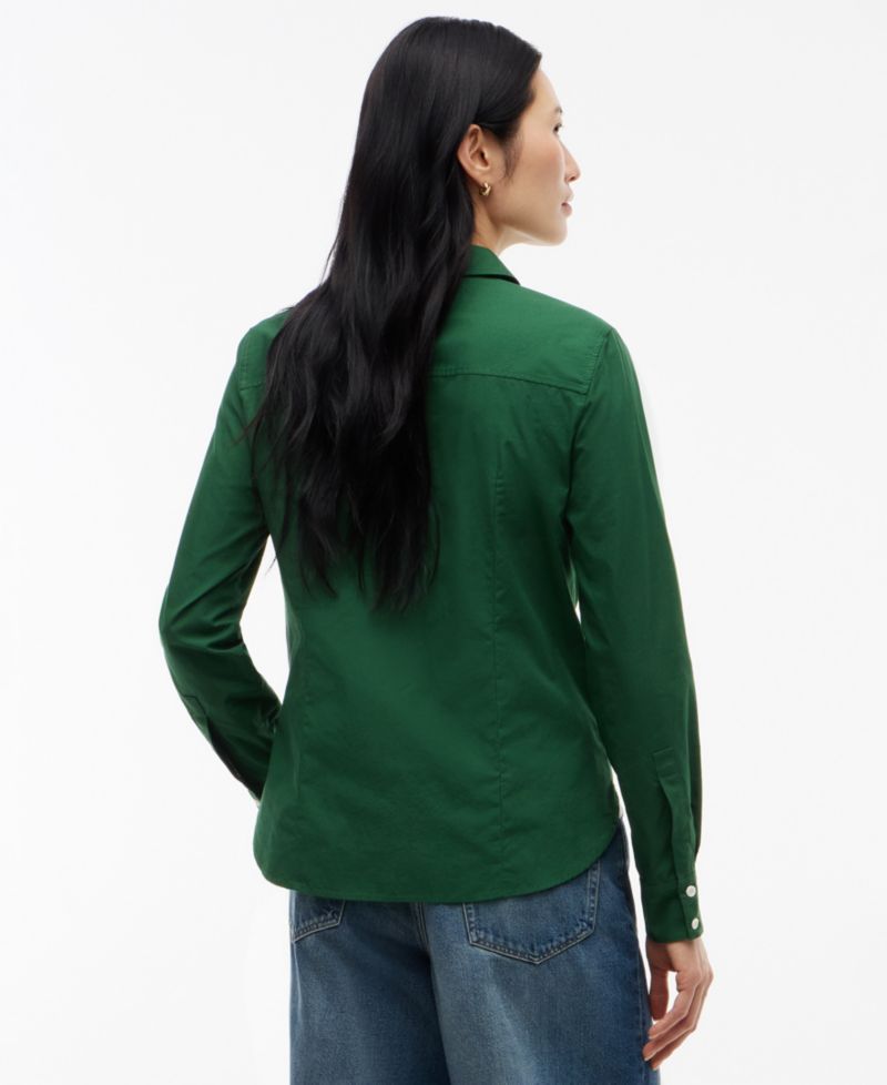 Women's Classic Poplin Roll-Tab Long-Sleeve Shirt