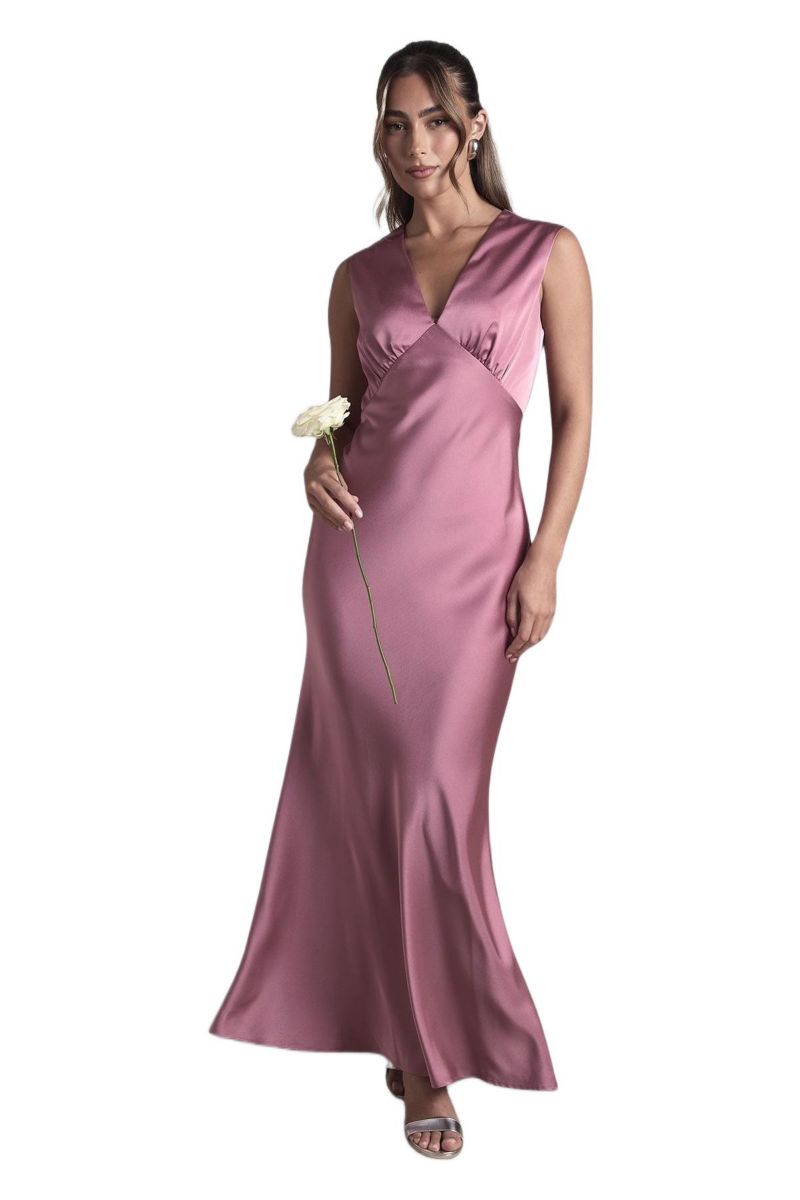 Women's Satin Bridesmaid Dress