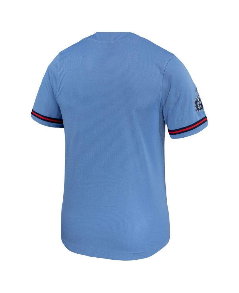 Men's Light Blue Gonzaga Bulldogs Replica Baseball Jersey