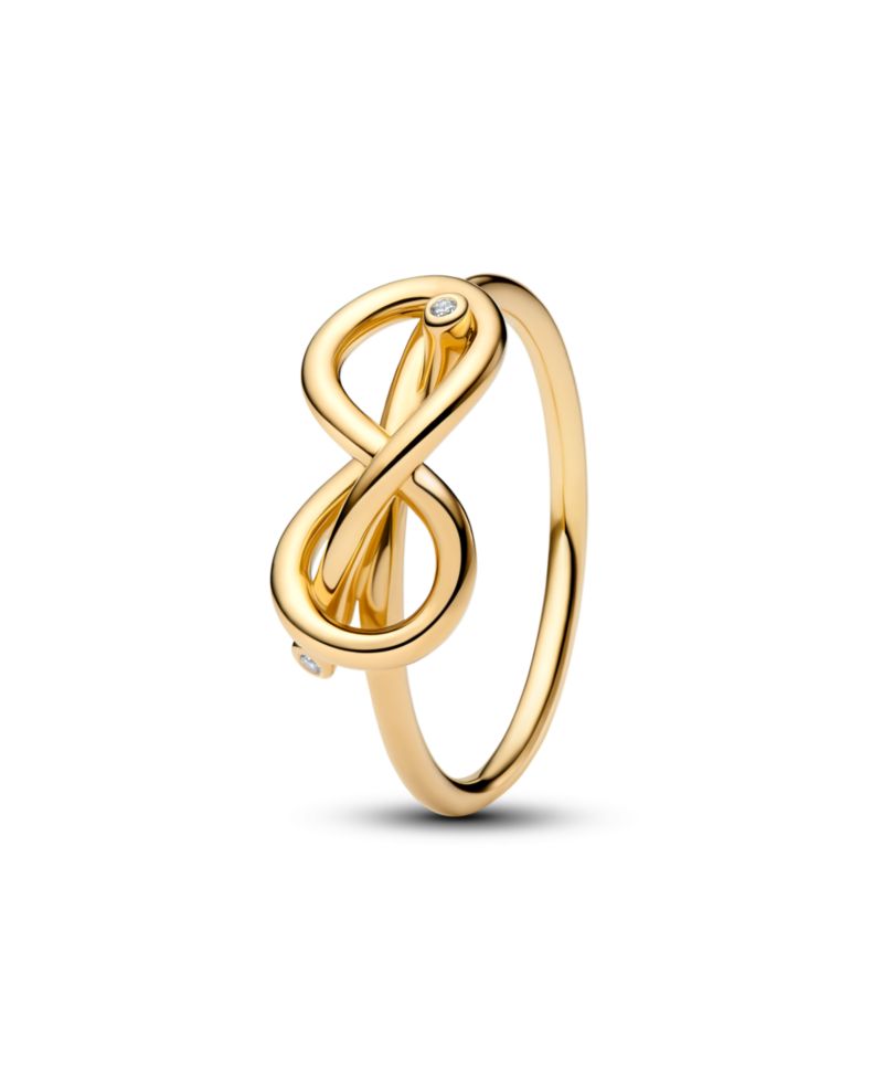 Infinity Knot 14K Gold-Plated Ring