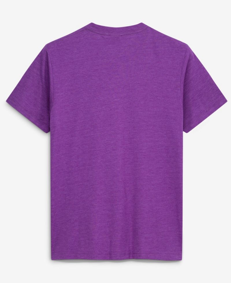 Men's and Women's Purple Los Angeles Lakers Script Tri-Blend T-Shirt