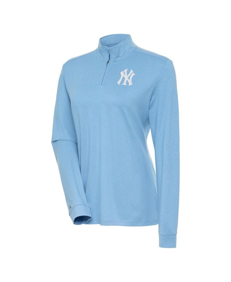 Women's Light Blue New York Yankees Mentor Quarter-Zip