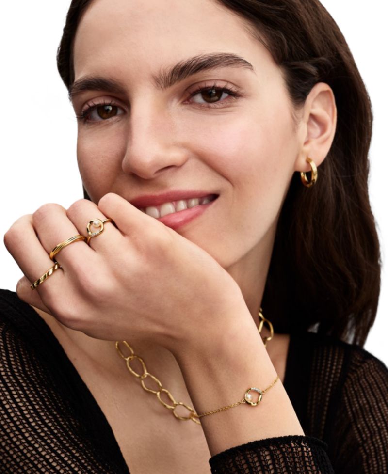 Twisted 14K Gold Plated Band Ring