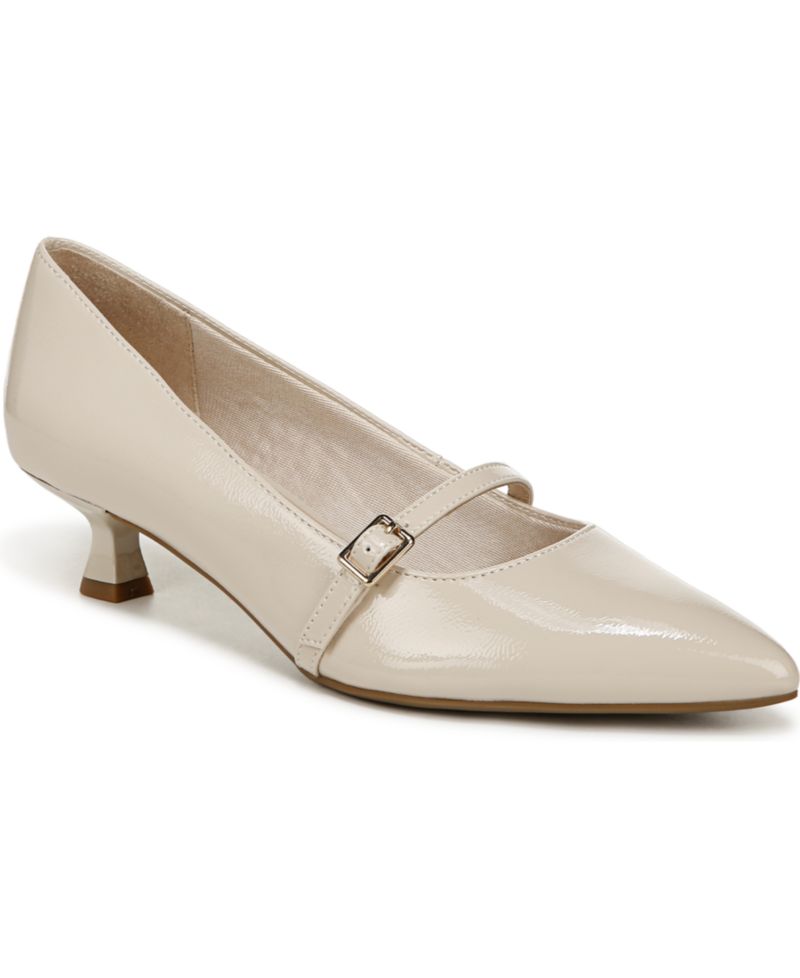 Women's Madelyn Mary Jane Pointed Toe Kitten Heel Pumps