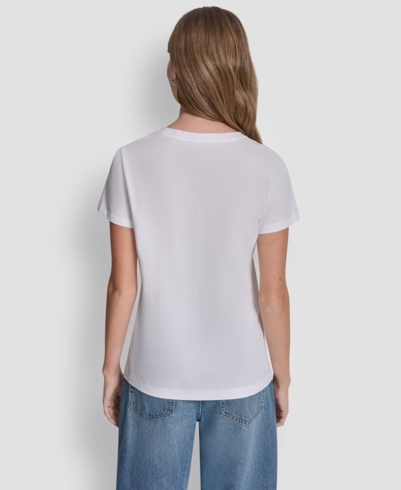 Petite Rhinestone Taxi Photoreal T-Shirt