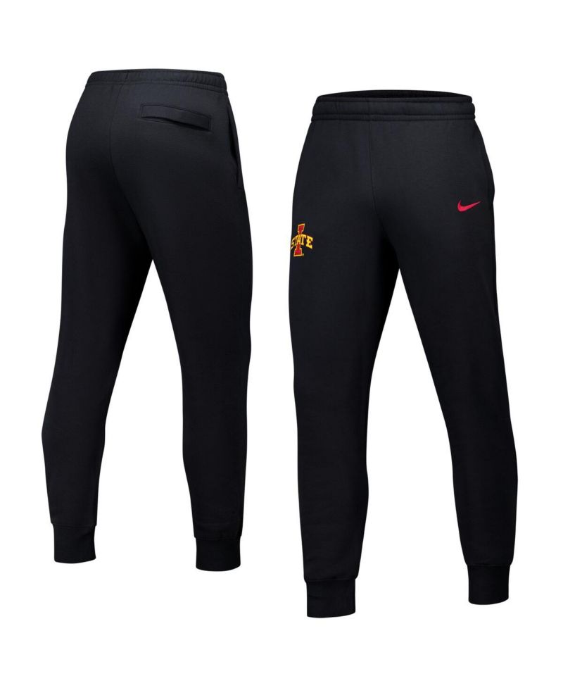 Men's Black Iowa State Cyclones Club Fleece Pants