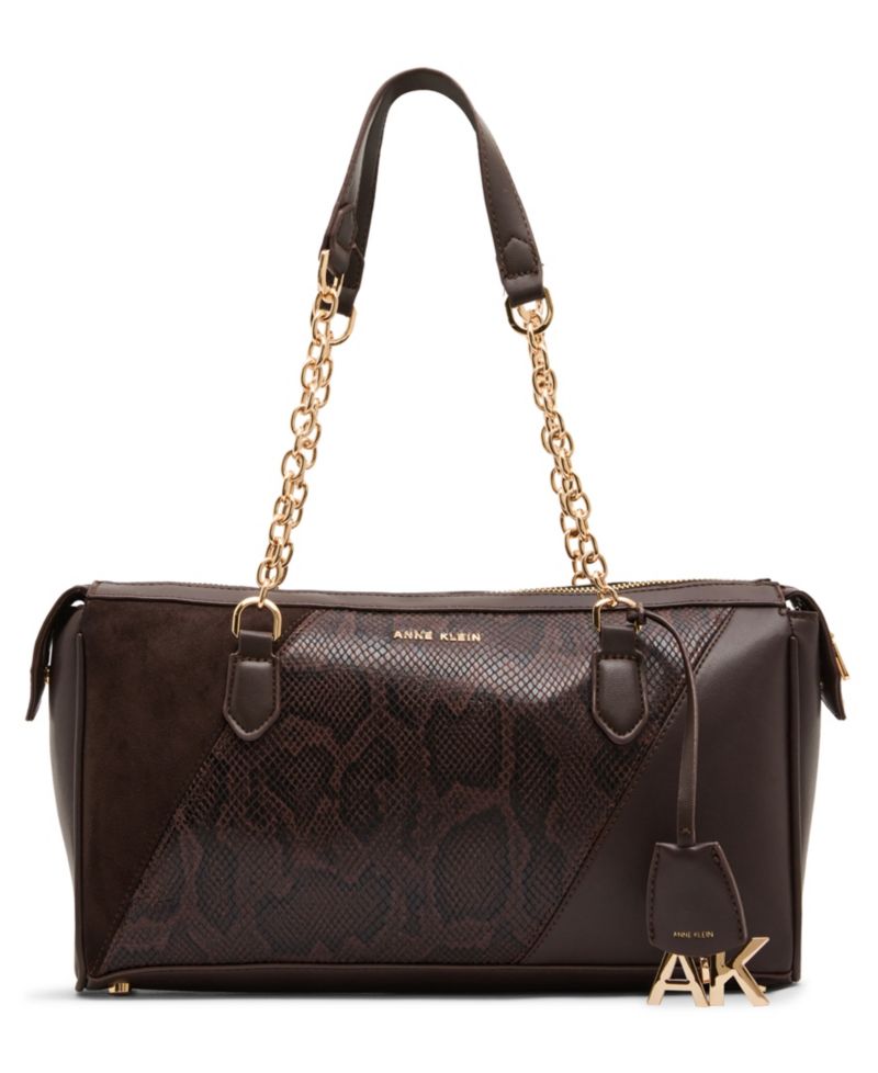 Convertible Strap Medium Satchel Handbag
