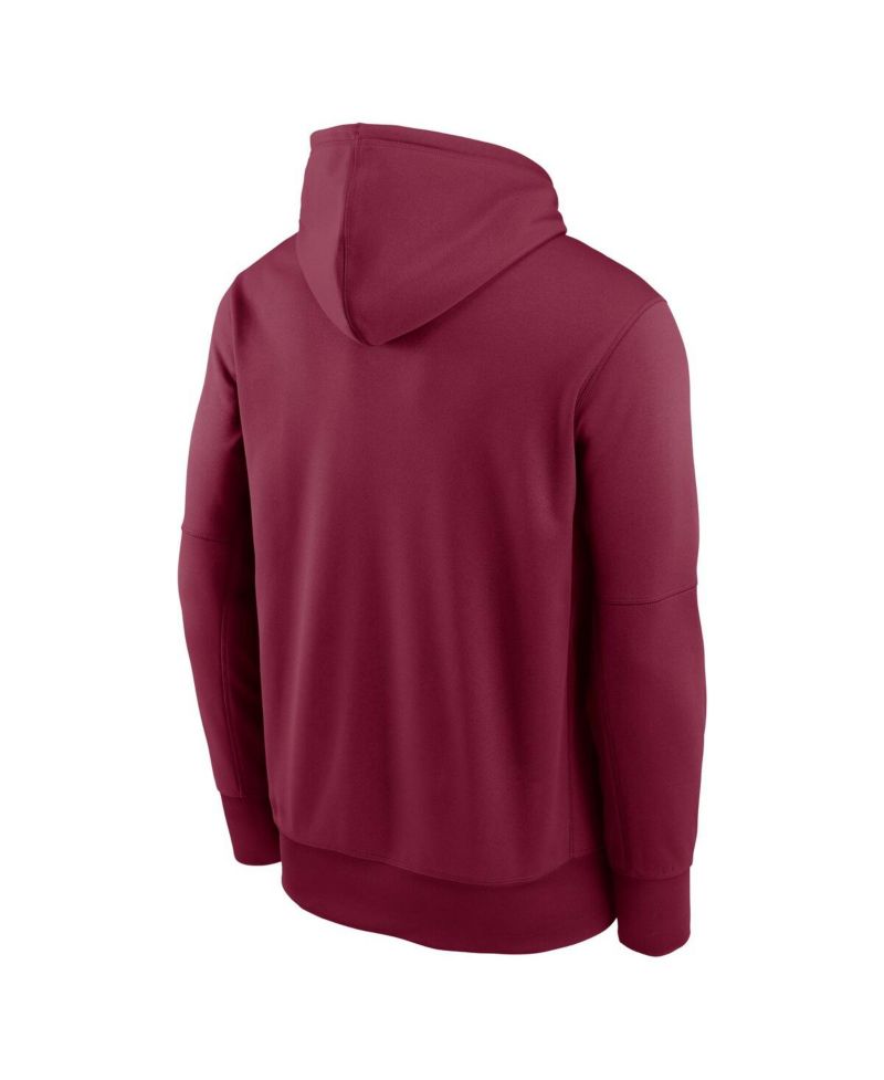 Men's Garnet Florida State Seminoles Team Stacked Performance Pullover Hoodie