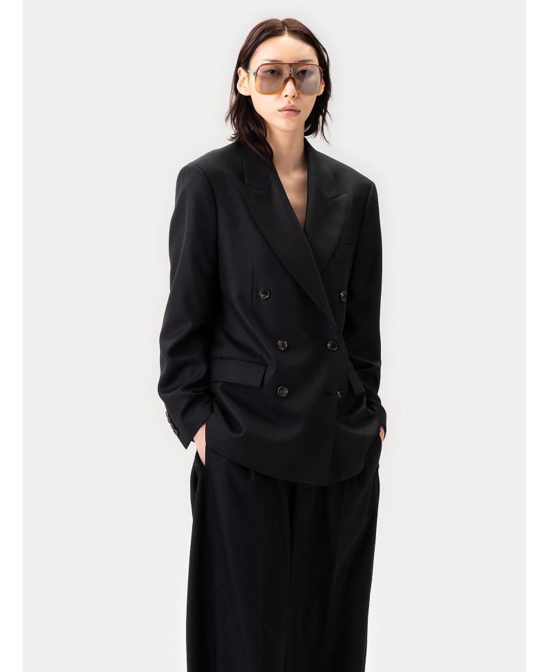 Women's Double-Breasted Cashmere Suit Blazer