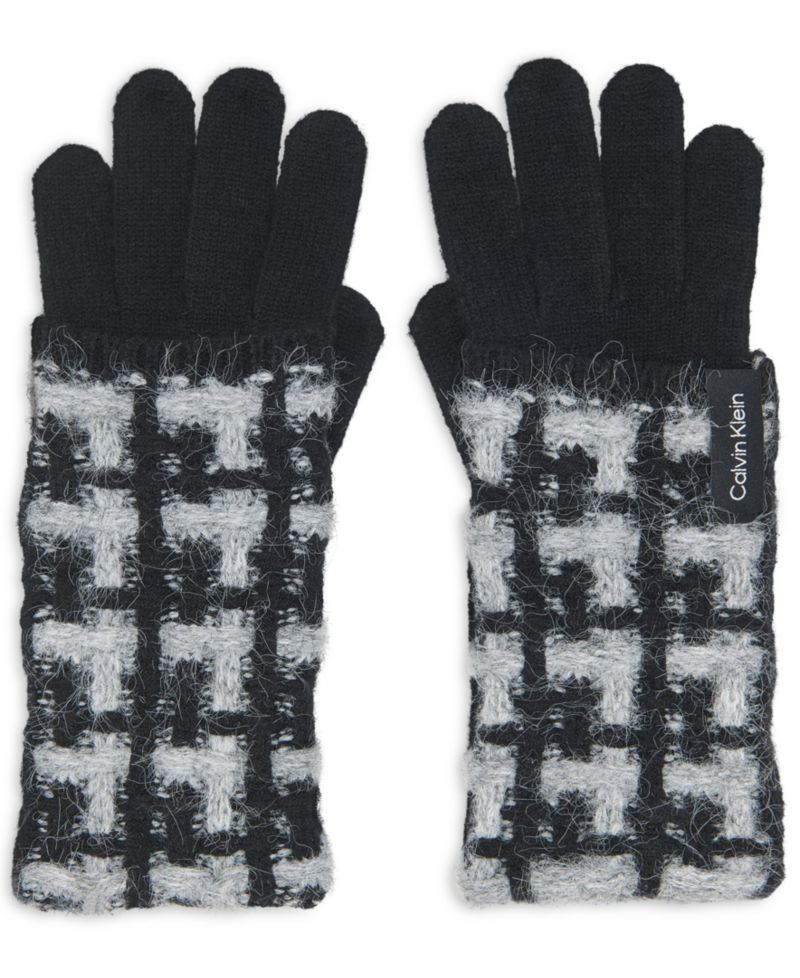 Women's Grid Knit Gloves