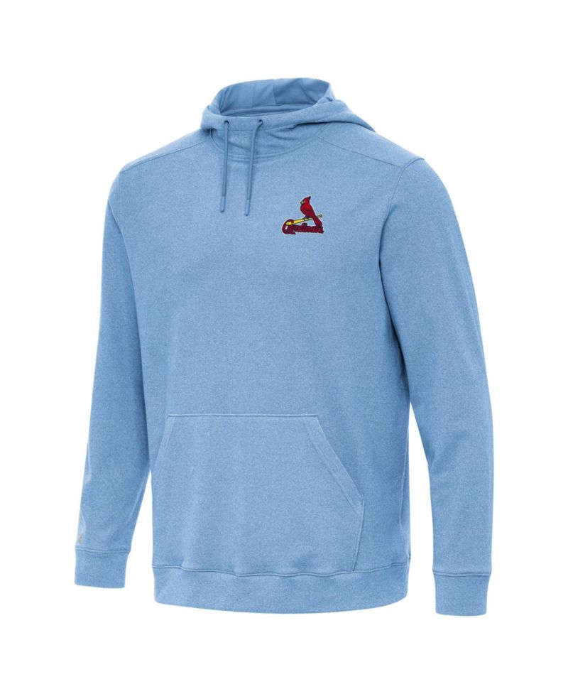 Men's Heather Powder Blue St. Louis Cardinals Cloud Pullover Hoodie