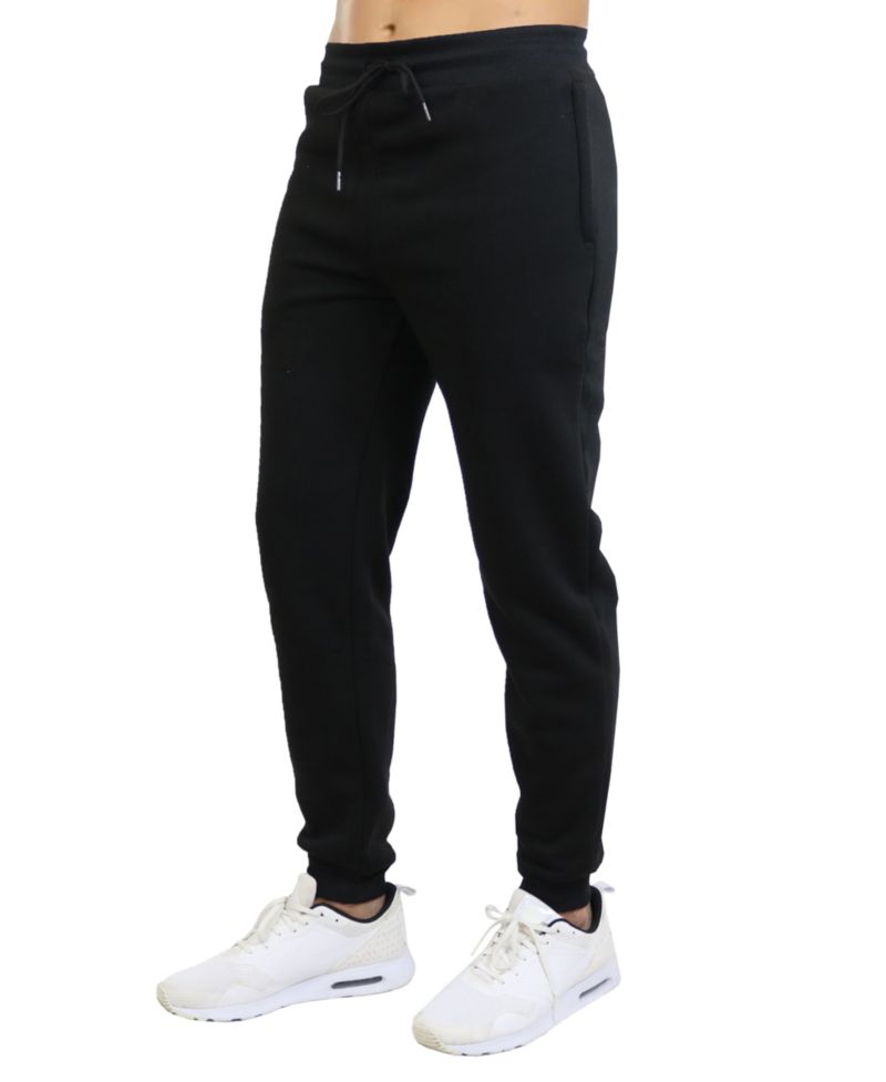Men's Modern-Fit Heavyweight Jogger Sweatpants with Zipper Side Pockets