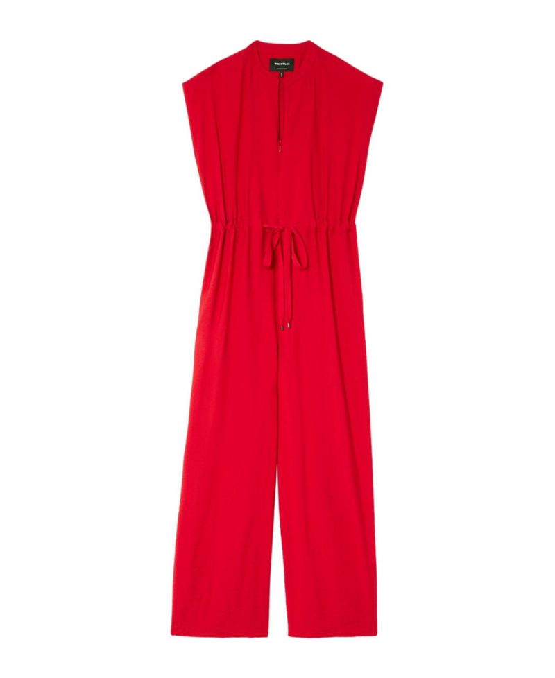 Women's Sleeveless Drawstring Jumpsuit