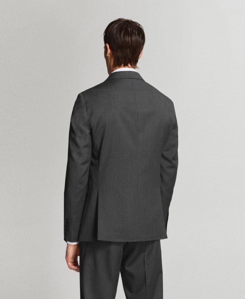 Men's Wool Slim-Fit Suit Jacket