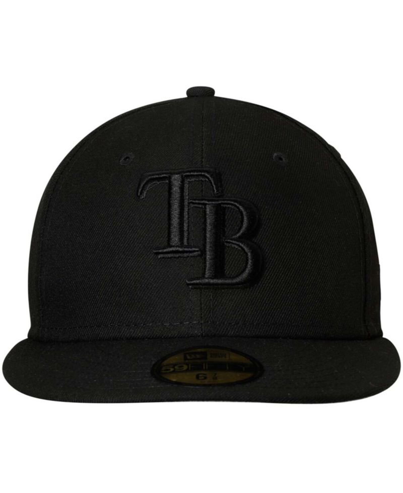 Men's Black Tampa Bay Rays Primary Logo Basic 59FIFTY Fitted Hat