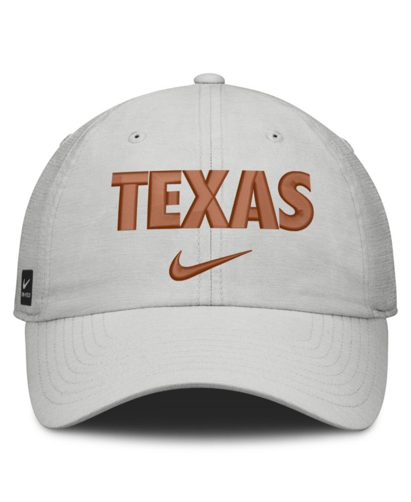 Men's and Women's Gray Texas Longhorns 2026 On-Field Gameday Club Adjustable Hat