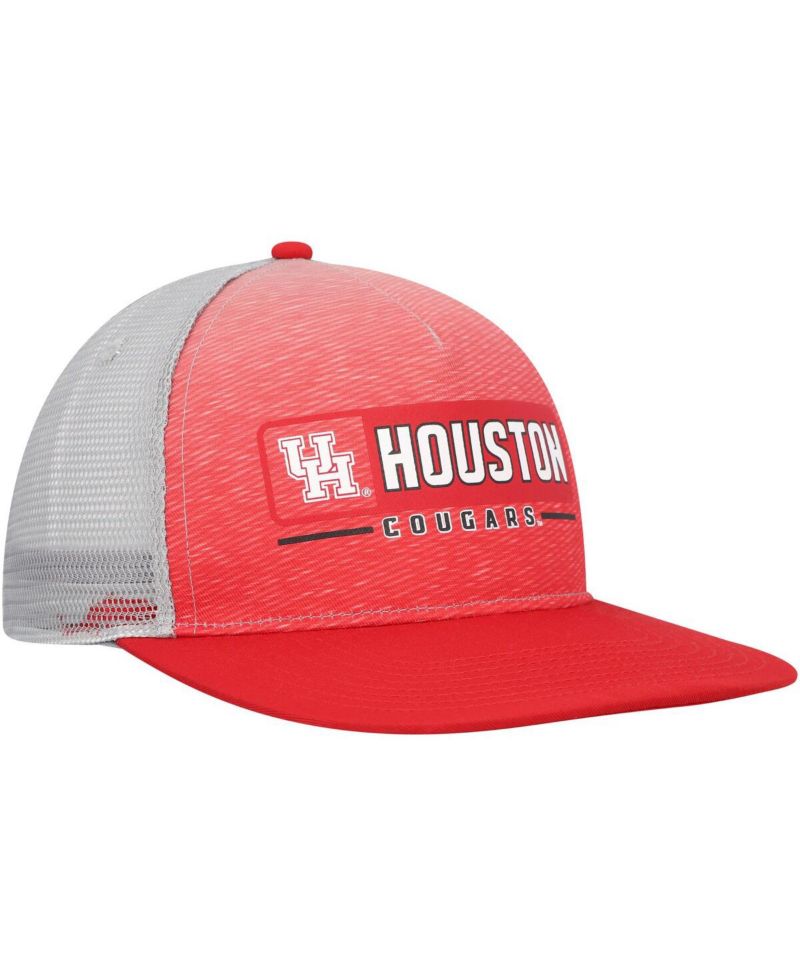 Men's Red, Gray Houston Cougars Snapback Hat