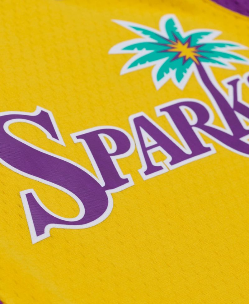 Men's and Women's Lisa Leslie Gold Los Angeles Sparks Court Origins Swingman Jersey