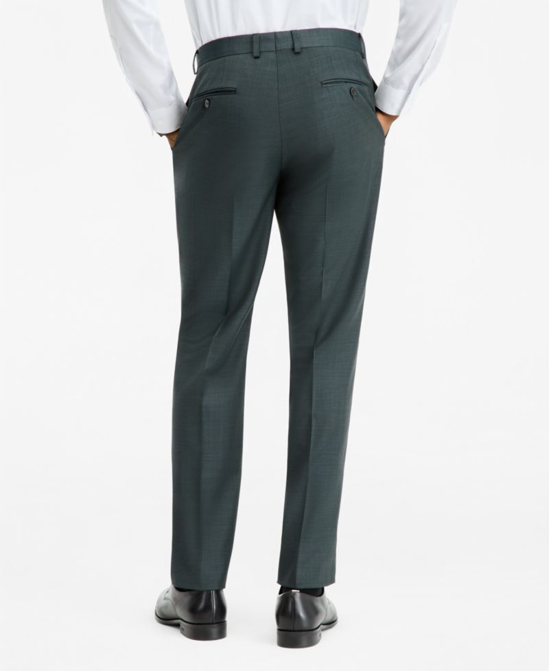 Men's Slim-Fit Wool-Blend Suit Pants