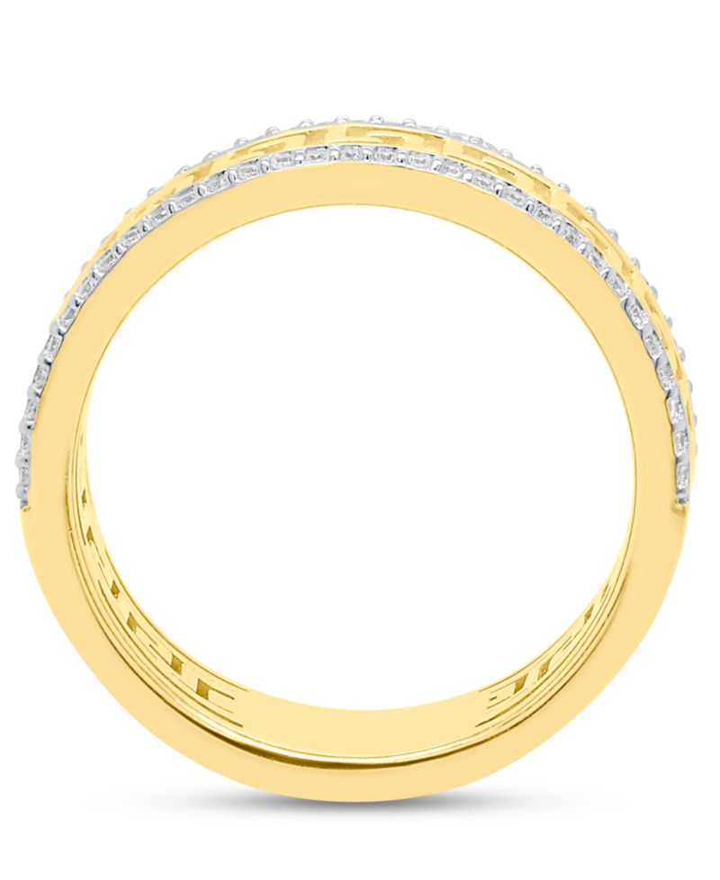 Diamond Ring (1/4 ct. t.w.) in 14k Gold Plated Sterling Silver
