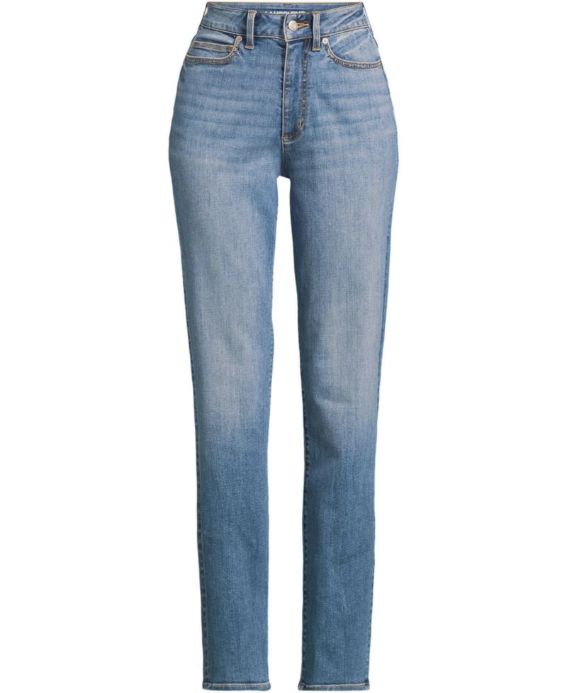 Women's High-Rise Straight-Leg Curvy Jeans