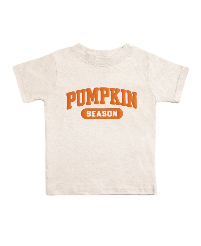 Little Boys Pumpkin Season Puff Ink Short Sleeve T-Shirt