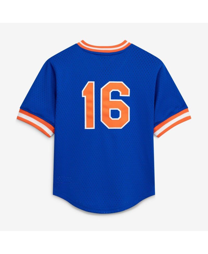 Big Boys and Girls Dwight Gooden Royal New York Mets Mesh Batting Practice Jersey