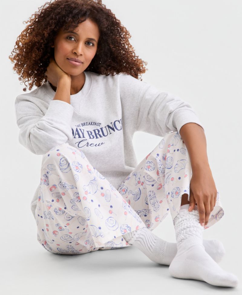 Women's French Terry Graphic Crewneck Sweatshirt