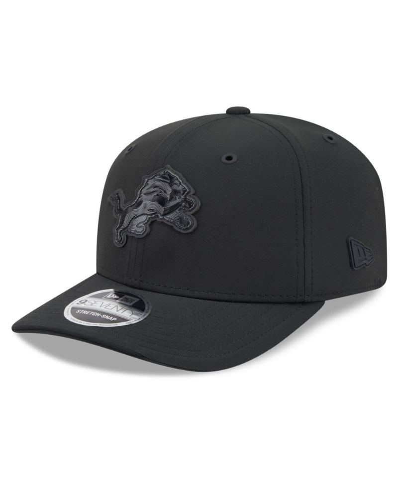 Men's Black Detroit Lions 2026 Sideline 9SEVENTY Adjustable Hat