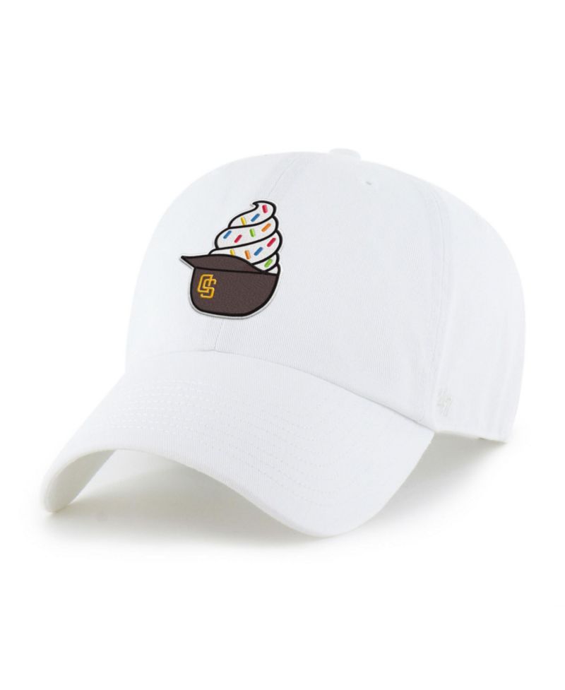 Preschool White San Diego Padres Ice Cream Helmet Clean Up Adjustable Hat
