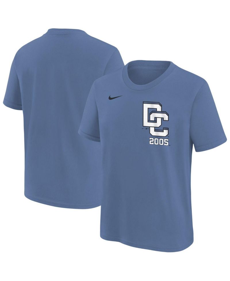 Big Boys and Girls Blue Washington Nationals 2025 City Connect Wordmark T-Shirt