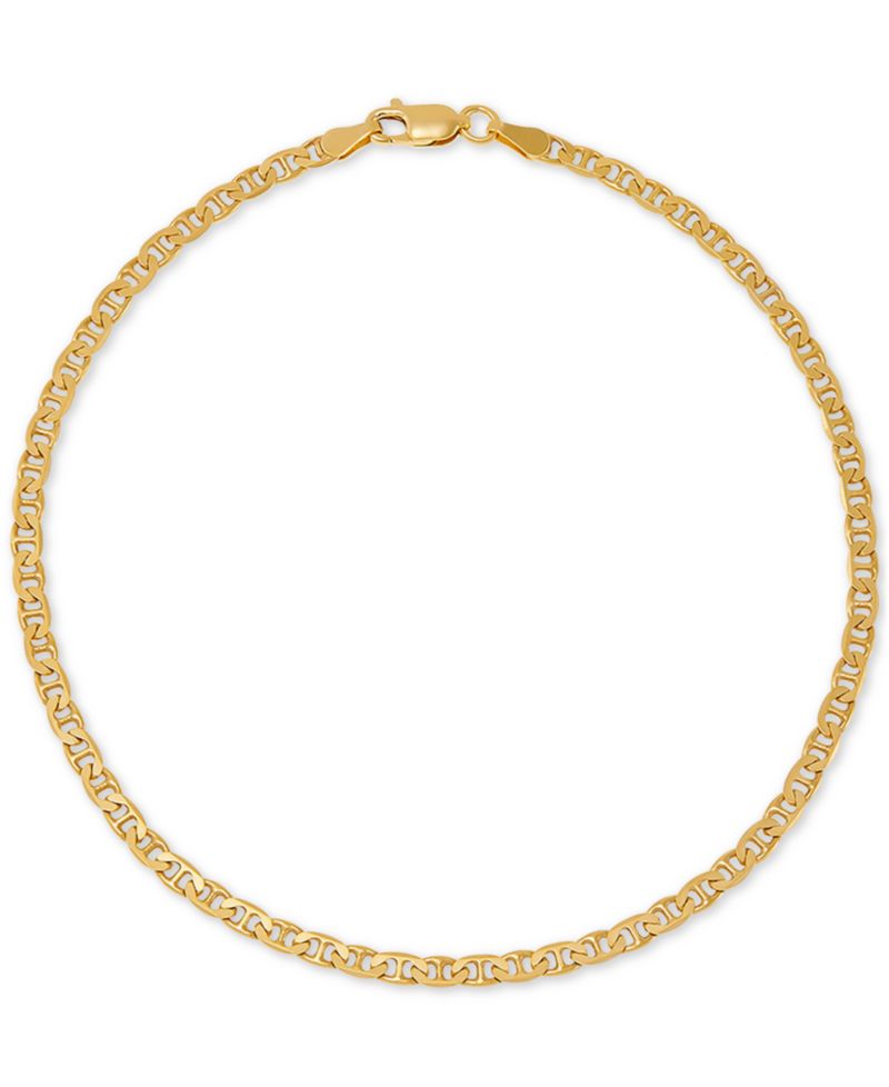 Giani Bernini Mariner Link Ankle Bracelet in 18k Gold-Plated Sterling Silver