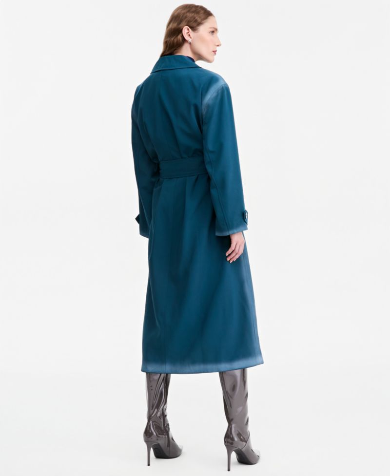 Women's Ombr&eacute;-Effect Water-Repellent Trench Coat