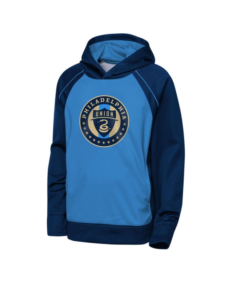 Big Boys and Girls Blue/Navy Philadelphia Union Striker Fleece Hoodie
