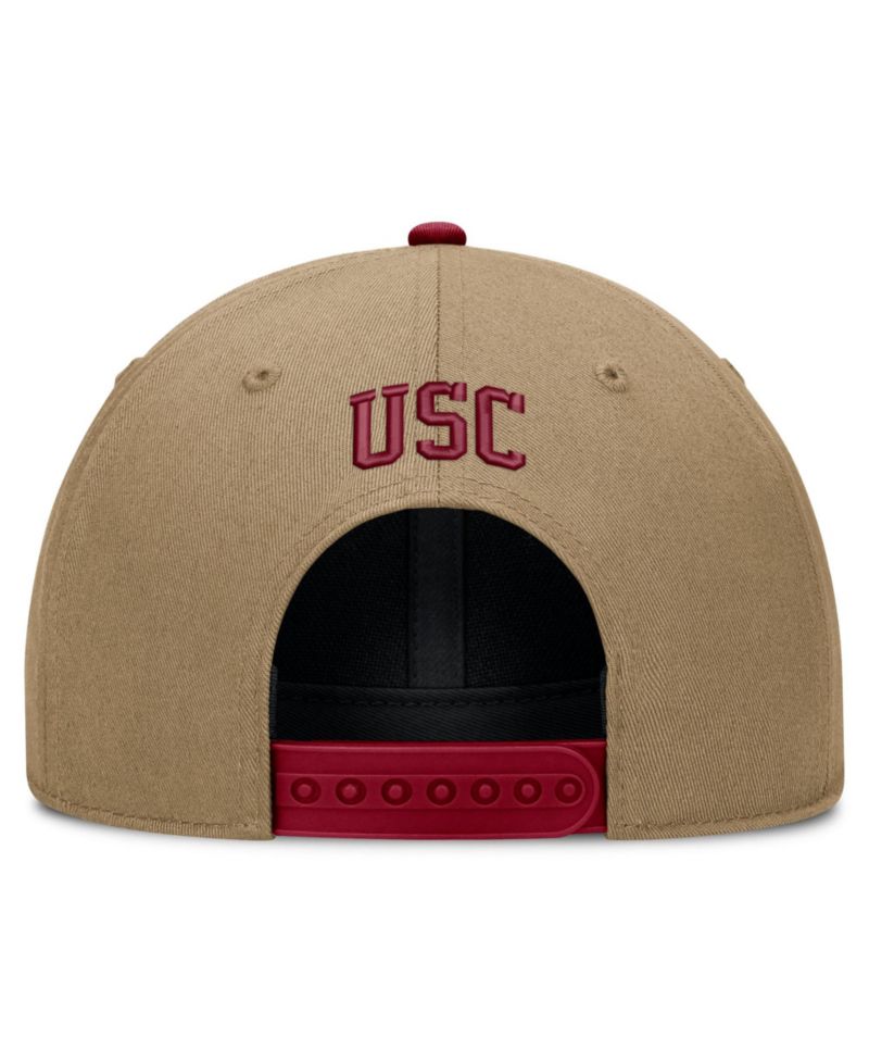 Men's and Women's Beige/Cardinal USC Trojans Primetime Rise Dri-FIT Adjustable Hat