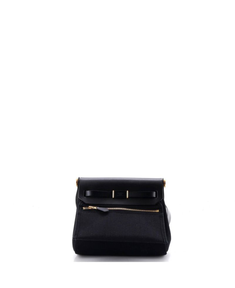 20 Herbag Zip Toile and Leather