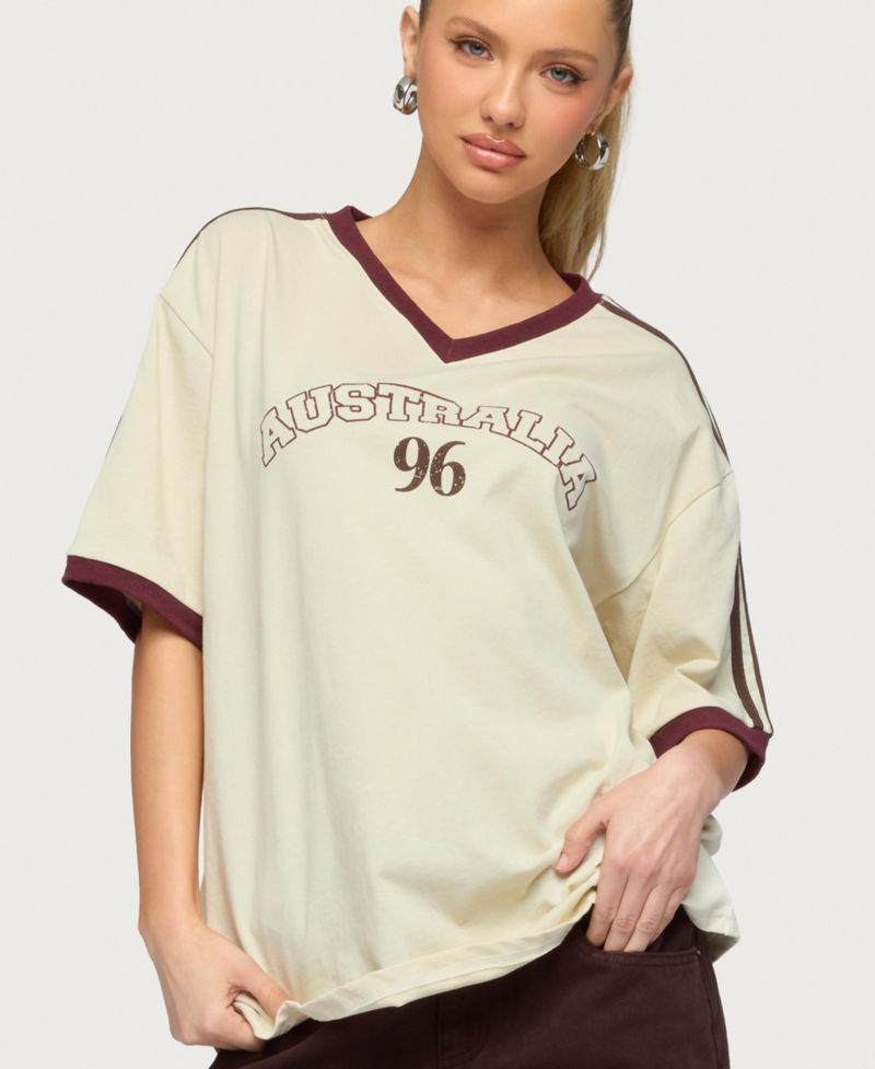 Women's Australia 96 Contrast Oversized T Shirt