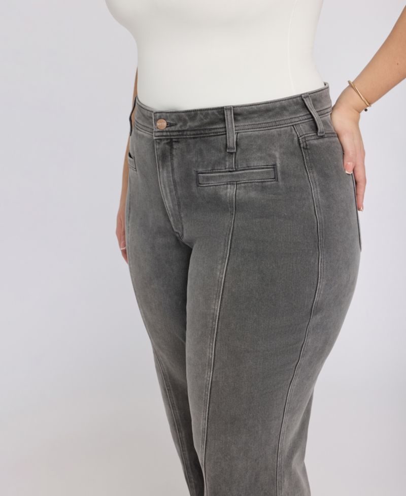 Plus Size Teresa Wide-Leg Ankle Jeans with Lift Tuck Technology