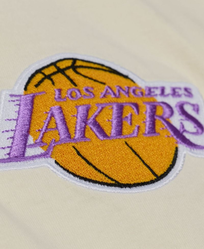Men's Oatmeal Los Angeles Lakers Heritage Hues Oversized T-Shirt