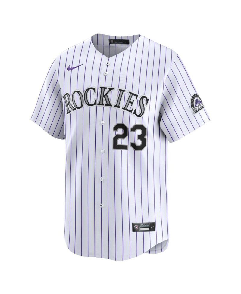 Men's Kris Bryant White Colorado Rockies Home Limited Player Jersey