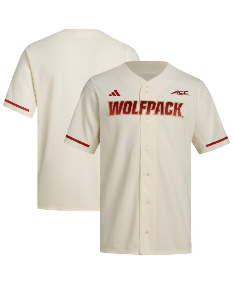 Men's Cream NC State Wolfpack Replica Baseball Jersey