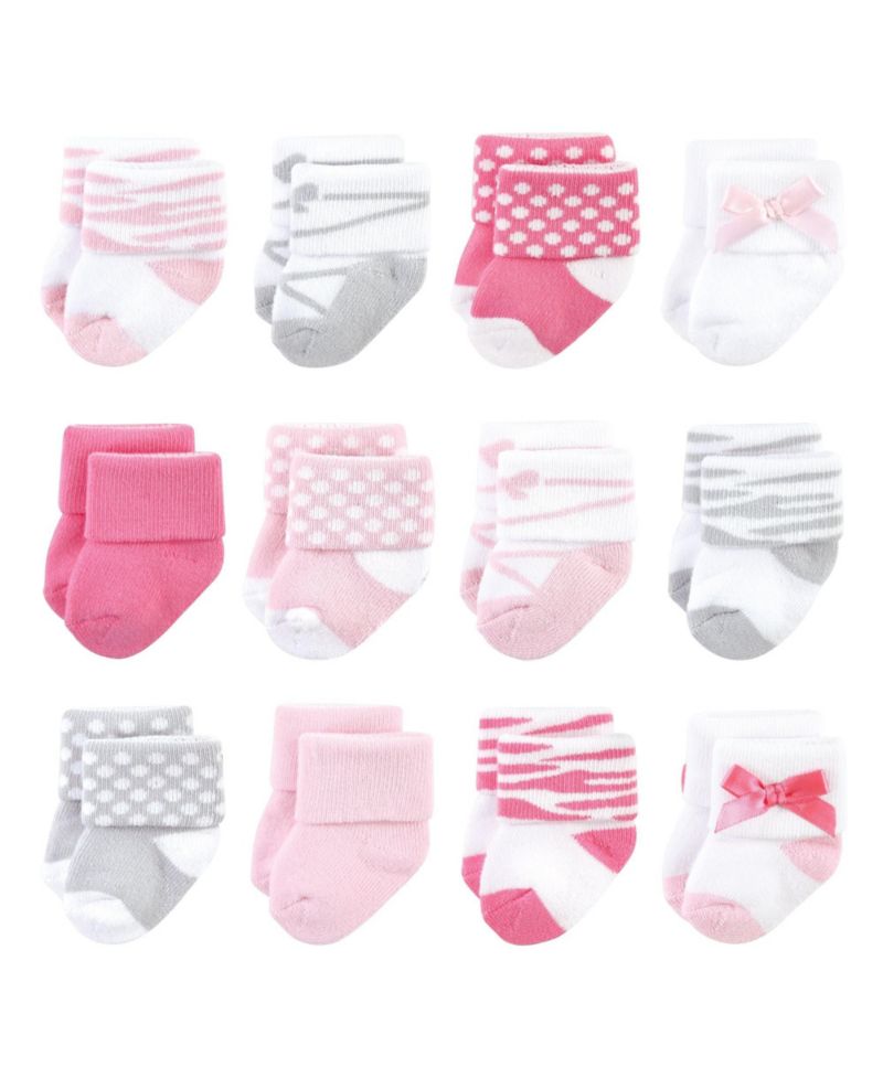 Baby Girls Cotton Terry Socks Bundle
