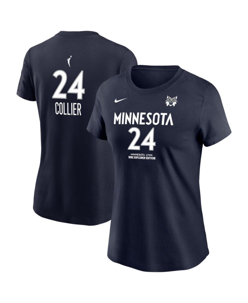 Women's Minnesota Lynx Napheesa Collier Name & Number Explorer Edition T-Shirt