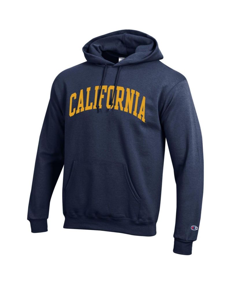 Men's Navy Cal Bears Basic Arch Fleece Pullover Hoodie