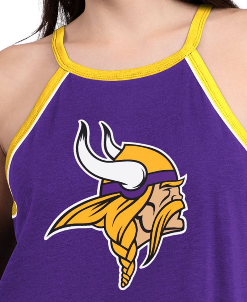 Women's Purple Minnesota Vikings Redemption Win Slub Tank Top